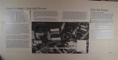 cc01019 Christ's College past and present poster 1985.jpg; cc01019; Poster: Christ's college past and present;